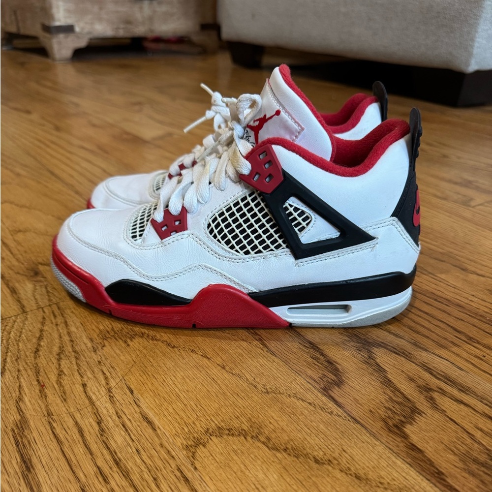 Size 5.5 - Nike Air Jordan 4 Retro OG GS Fire Red 2020 Men's Shoes